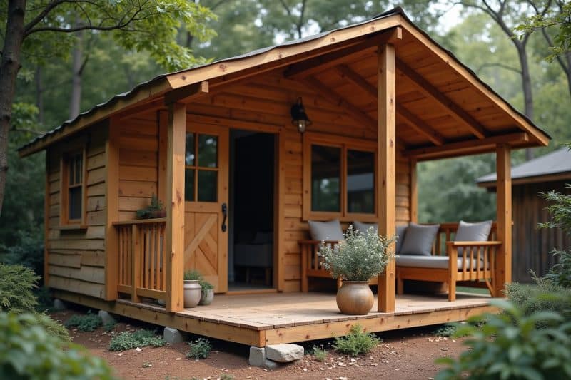 holzunterstand selber bauen-Titel